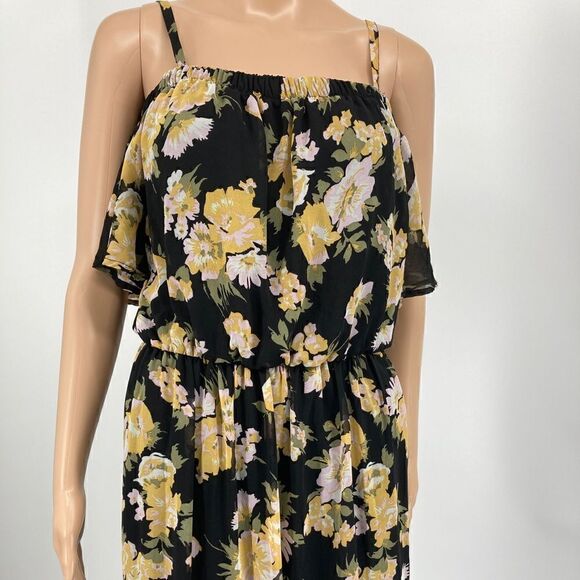 Lily White Floral Print Maxi Dress Size M - Picture 1 of 7